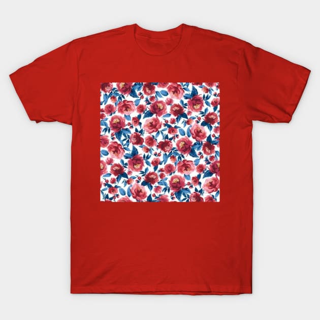 red flowers T-Shirt by PREMIUMSHOP